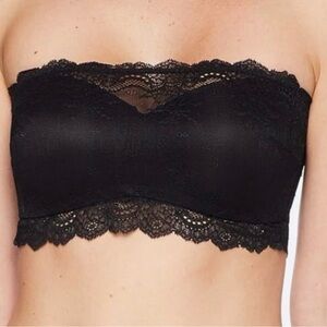 NWT SPANX Black Lace Bandeau